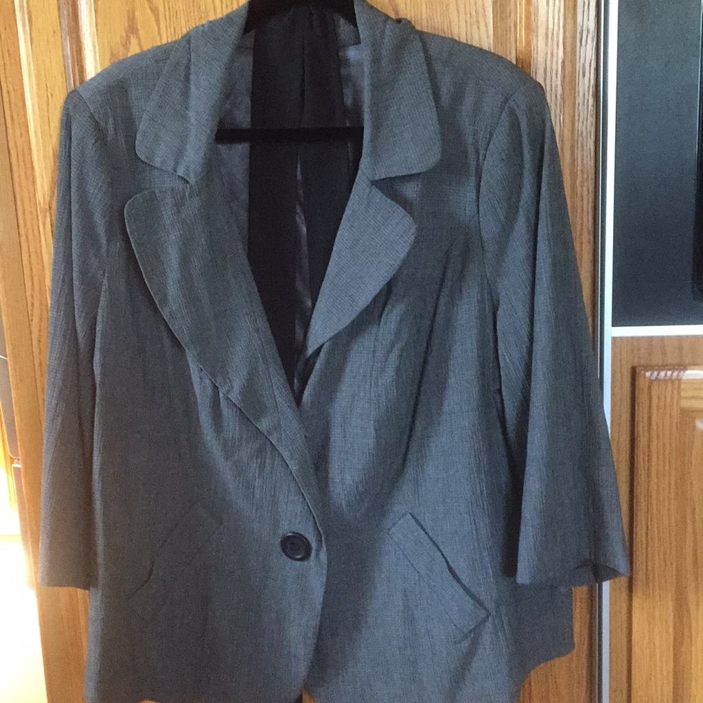 Gray 2 Button Blazer